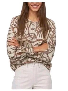 Richard Allen x H&M Snake Print Blouse, Sz 12